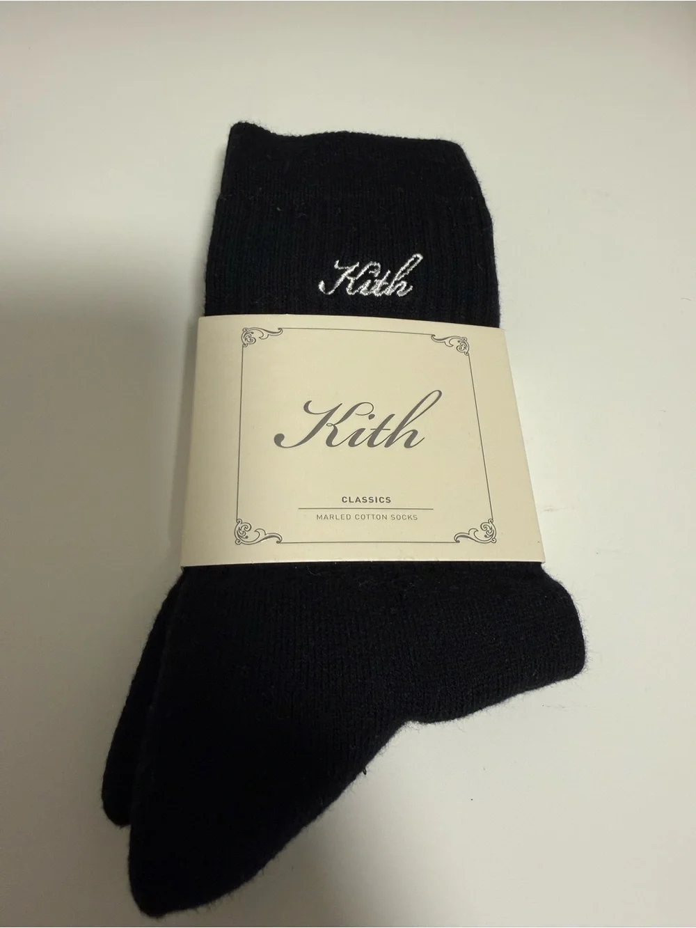 Kith Womens Classic Black Cotton Socks